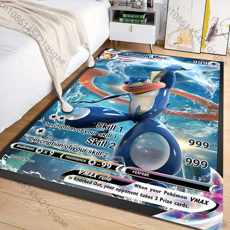 Commercial Printing & Packaging Pvt Ltd - Tapis imprimé avec cartes Pokémon Greninja,