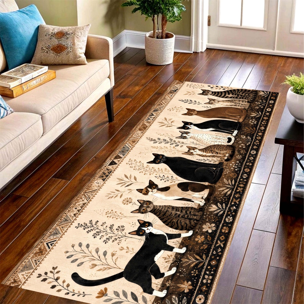 Tapis long vintage multi-chats - Commercial Printing House avis et prix
