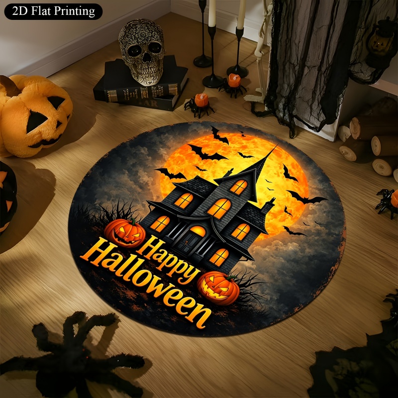 Tapis Rond d'Halloween avec Mo - Commercial Printing House avis et prix