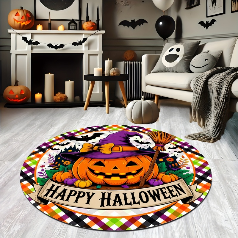 Tapis rond d'Halloween avec mo - Commercial Printing House avis et prix
